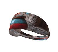 HHGFASD Bandeau élastique avec motif de petites fleurs dans la poterie peinte pour homme et femme, doux, séchage rapide