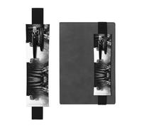 HHGFASD Black Mountain Mist Over The Stone Steps Trousse à crayons en cuir PVC 2 en 1 antidérapant Rangement essentiel pour les comptes de voyage, Noir , One Size, Sac à dos d'école