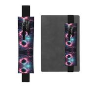 HHGFASD Black The Stars are Falling. Trousse à crayons en cuir PVC 2 en 1 antidérapant pour comptes de voyage, Noir , One Size, Sac à dos d'école