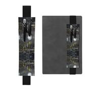 HHGFASD Black Young Sprouts in The Rainy Season Trousse à crayons en cuir PVC 2 en 1 antidérapant Rangement essentiel pour les comptes de voyage, Noir , One Size, Sac à dos d'école