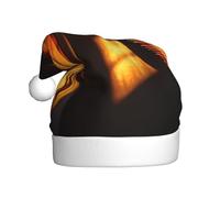 HHGFASD Bonnet de Noël pour adulte avec motif lumière et ombre, doux et léger