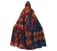 HHGFASD Cape d'Halloween à capuche pour adulte motif hippocampe déguisée en corail confortable et douce avec grand bord adaptée pour les soirées dansantes et les rassemblements