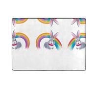 HHGFASD Crossing the rainbow Pattern Carpet Tapis doux, moelleux, absorbant l'eau, durable - 203,2 x 147,3 cm