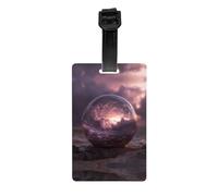HHGFASD Étiquette de bagage à motif boule de cristal rêveuse, convient pour les hommes et les femmes, imprimée avec des étiquettes multifonctionnelles et mignonnes