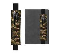 HHGFASD Fontaine de jardin noire avec motif roses en cuir PVC, marque-page, 2 en 1, antidérapant, rangement essentiel pour les comptes de voyage, Noir , One Size, Sac à dos d'école