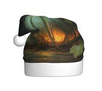 HHGFASD La lueur de la lampe en forme de citrouille chapeau de Noël pour adulte est doux et léger