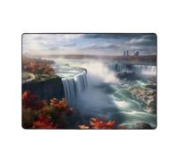 HHGFASD Niagara Falls - Tapis doux, moelleux, absorbant l'eau, durable, pour salon, bureau, table basse, lit, balcon, 203,2 x 147,3 cm