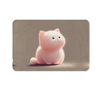 HHGFASD Paillasson 40,6 x 61 cm Motif chaton étourdi absorbant l'eau antidérapant pour portes d'entrée, entrées et salles de bains