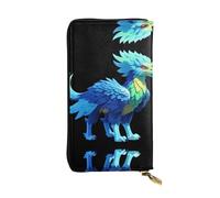 HHGFASD Portefeuille long en cuir avec motif griffon, confortable et léger, fermeture éclair pour ranger les pièces de monnaie et les cartes de crédit.