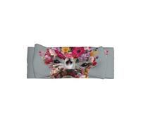 HHGFASD Serre-tête à nœud pour bébé motif fleur alpaga - Bandeau en polyester doux, doux pour la peau et extensible pour les nourrissons de 0 à 6 mois