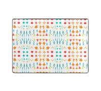 HHGFASD Tapis à motif corail fluo 203,2 x 147,3 cm - Tapis doux, moelleux, absorbant l'eau, durable - Pour salon, bureau, table basse, lit, balcon