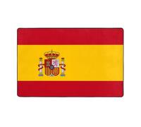 HHGFASD Tapis de sol en flanelle avec motif drapeau espagnol 152,4 x 99,1 cm pour salon, bureau, table basse, lit, balcon