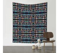 HHGFASD Tapisserie décorative 152,4 x 129,5 cm, motif émeute d'ours pixels, douce, durable, douce pour la peau, légère à suspendre au mur pour une utilisation en intérieur et en extérieur