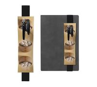 HHGFASD Trousse 2 en 1 en cuir PVC avec motif boulettes de viande noires dans un panier à crayons antidérapant pour les comptes de voyage, Noir , One Size, Sac à dos d'école