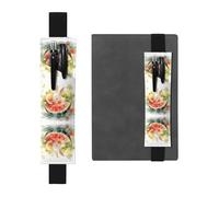 HHGFASD Trousse 2 en 1 en cuir PVC avec motif lapin noir dans la pastèque, rangement antidérapant, essentiel pour les comptes de voyage, Noir , One Size, Sac à dos d'école