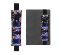 HHGFASD Trousse 2 en 1 en cuir PVC avec motif Routes du futur Noir, Noir , One Size, Sac à dos d'école