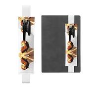 HHGFASD Trousse à crayons en cuir PVC 2 en 1 avec motif lion noir levant la tête - Antidérapant - Indispensable pour les comptes de voyage, blanc, One Size, Sac à dos d'école