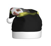 HHGFASD Un chapeau de Noël à motif de petite maison verte pour adulte est doux et léger