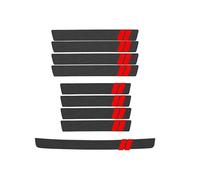 HHGFTIY 9 pièces de seuils de Porte en Fibre de Carbone de Voiture, pour Citroen C2 C3 C4 C5 C6 C8 XSARA Picasso Bandes Décoratives De Seuil Autocollant Résistant Aux Rayures,A