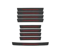 HHGFTIY 9 pièces de seuils de Porte en Fibre de Carbone de Voiture, pour Citroen DS3 DS4 DS5 DS6 DS7 C1 C2 C3 C4 C5 Bandes Décoratives De Seuil Autocollant Résistant Aux Rayures,B