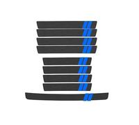 HHGFTIY 9 pièces de seuils de Porte en Fibre de Carbone de Voiture, pour Ford Kuga 1 2 3 Bandes Décoratives De Seuil Autocollant Résistant Aux Rayures,C