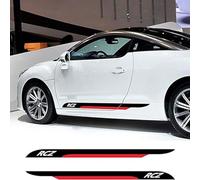 HHGFTIY Autocollant De Bande De Capot De Voiture,pour Peugeot RCZ Étanche Modifié Decal Décoration,Auto Body Autocollant Décoration De Voiture,B