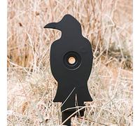 HHH Hunting® Cibles à réinitialisation automatique - Silhouette de corbeau - Avec piquet. Galerie de tir portable pour fusil à air comprimé - Cibles de chasse (corbeau)