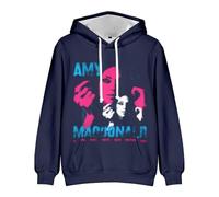 HHHHGDN Amy Macdonald Merch is This What Sweatshirt, Tendance Motif Confortable Pullover Manches Longues Casual Sweate,Bleu,S