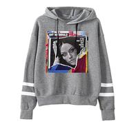 HHHHGDN Amy Macdonald Merch is This What Sweatshirt, Tendance Motif Confortable Pullover Manches Longues Casual Sweate,Gris,L