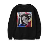 HHHHGDN Amy Macdonald Merch is This What Sweatshirt, Tendance Motif Confortable Pullover Manches Longues Casual Sweate,Noir,XXL