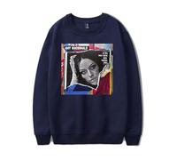 HHHHGDN Amy Macdonald Merch is This What Sweatshirt, Tendance Motif Confortable Pullover Manches Longues Casual Sweate,Bleu,M