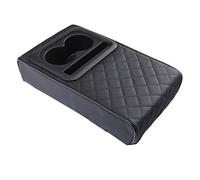 HhhhhYf Coussin d'accoudoir de Voiture pour Mazda Atlas 2016-2023,Coussin Augmentant la Hauteur Multifonctionnel,avec Porte-gobelets,B/Black Embroidery