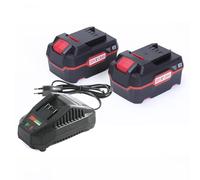 HHiMXPO 2X 20V 4.3Ah Remplacement Li-ION Batterie 1x 21V 2.4Amp Chargeur Rapide Compatible avec Parkside 20V Li-ION Outil