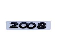 HHIOPL Emblème Voiture pour Peugeot 2008 3008 4008 5008, Lettres Insigne Autocollant Voiture, Capot de Voiture Tronc Emblème Carrosserie Badge Remplacement Décoration(Color:Noir)