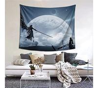 HHLSS Tenture murale 100x150 cm Final Fantasy Tapisserie Rideau Jeu Vidéo Tapisserie Polyester Décor À La Maison