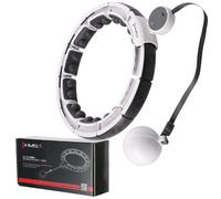 HHM16 HULA HOOP BLANC MAGNÉTIQUE AVEC POIDS + COMPTEUR HMS