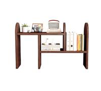 Hhmmei2024-23 Bibliothèque Bibliothèque de Bureau rétractable, présentoir Rangement réglable en Bois Ouvert, for étagère d'organisation d'étude à Domicile et au Organisateur de Stockage