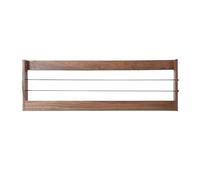 Hhmmei2024-23 Bibliothèque Étagères à Livres murales rectangulaires, avec Serre-Livres Cordon élastique, présentoir de bibliothèque en Bois for Le Bureau et la Maison Organisateur de Stockage