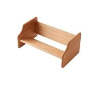 Hhmmei2024-23 Bibliothèque Petite bibliothèque Ouverte de Table, étagère Rangement en Bois Minimaliste inclinée Organisateur de Stockage