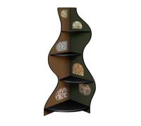 Hhmmei2024-23 Bibliothèque Support d'angle de Salon mi-Ancien, présentoir décoratif du Sol au Plafond, étagère Murale Organisateur de Stockage