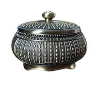 Hhmmei2024-23 Cendrier Cendrier en Bronze avec Couvercle, 5.11 Pouces, décoration d'extérieur, Table Basse, Bureau, Bureau, rétro Chinois, Cadeau for Fumeur Cigarettes Cendrier