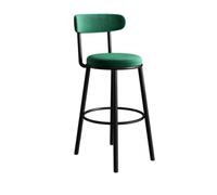 Hhmmei2024-23 Chaise de Bar Tabourets de Bar Tabouret de Bar en Fer, Chaise Haute, inclinable, Multicolore, 75 cm Chaise Bar Haute(Green)