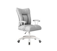 Hhmmei2024-23 Chaise Ergonomique Chaise de Bureau en Cuir PU, Chaise de Travail exécutive réglable, Chaise de Bureau à Dossier Moyen for Salon, Chambre à Coucher et Bureau Chaise de Bureau(Grigio)
