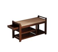 Hhmmei2024-23 Étagère à Chaussures Tabouret à Langer for Hall d'entrée, Banc Long, canapé, Meuble intégré Armoire de Rangement pour Chaussures(Bruin)