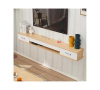 Hhmmei2024-23 Meuble TV Mural Suspendu Étagère TV Flottante, Meuble Mural, étagères flottantes avec tiroir, Console multimédia de Divertissement Centre multimédia(Natural)