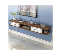 Hhmmei2024-23 Meuble TV Mural Suspendu Meuble TV Flottant, Meuble de Divertissement Mural, unités murales multimédia avec Portes Centre multimédia(Bruin)