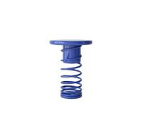 Hhmmei2024-23 Moderne Table d'appoint colorée à Ressort, Petit Tabouret Rond, Table Basse de Style Minimaliste, d'angle, Mini Ronde pour Salon, Balcon(Blue)