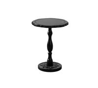 Hhmmei2024-23 Moderne Table Ronde rétro de Style américain, Table d'appoint canapé français, Basse à Motifs complexes pour Salon, Balcon(Noir,Moyen)