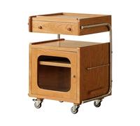 Hhmmei2024-23 ModerneModerne Table Basse de Salon Meuble latéral Mobile de Salon, Plusieurs Chariots latéraux de canapé, Table de Chevet Mobile for Meubles en Bois de Cerisier pour Salon, Balcon