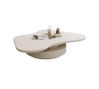 Hhmmei2024-23 ModerneModerne Table Basse de Salon Table Basse en Forme de Nuage for Petits Salons Design irrégulier avec tiroirs, mobilier de Maison Moderne pour Salon, Balcon